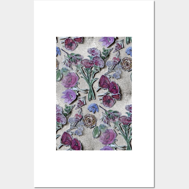 Flower Collage Wall Art by MJDiesl